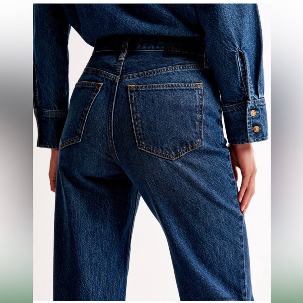 NWT Abercrombie & Fitch High Rise Loose Jeans 27 R - Picture 4 of 13